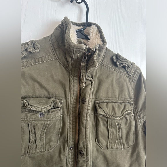 Abercrombie Kids lightly worn green jacket size L - Picture 7 of 14